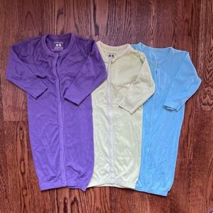 Baby Soy Organic Cotton Gown in Purple